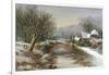 Bridge Cottage, Winter-William Stone-Framed Giclee Print