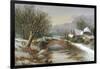 Bridge Cottage, Winter-William Stone-Framed Giclee Print