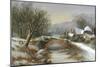 Bridge Cottage, Winter-William Stone-Mounted Giclee Print