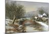 Bridge Cottage, Winter-William Stone-Mounted Giclee Print