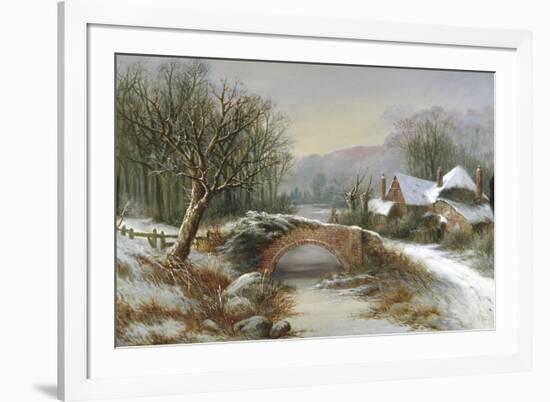 Bridge Cottage, Winter-William Stone-Framed Giclee Print