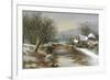 Bridge Cottage, Winter-William Stone-Framed Giclee Print