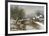 Bridge Cottage, Winter-William Stone-Framed Giclee Print