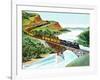 Bridge Crossing - Jack & Jill-Wilmer H. Wickham-Framed Giclee Print