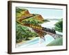 Bridge Crossing - Jack & Jill-Wilmer H. Wickham-Framed Giclee Print