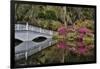 Bridge crossing pond Springtime azalea blooming, Charleston, South Carolina.-Darrell Gulin-Framed Photographic Print