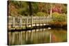 Bridge, Crystal Springs Lake, Rhododendron Garden, Portland, Oregon-Michel Hersen-Stretched Canvas