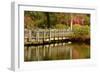 Bridge, Crystal Springs Lake, Rhododendron Garden, Portland, Oregon-Michel Hersen-Framed Photographic Print