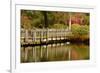 Bridge, Crystal Springs Lake, Rhododendron Garden, Portland, Oregon-Michel Hersen-Framed Photographic Print