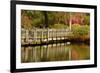 Bridge, Crystal Springs Lake, Rhododendron Garden, Portland, Oregon-Michel Hersen-Framed Photographic Print