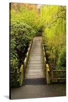 Bridge, Crystal Springs Rhododendron Garden, Portland, Oregon, Usa-Michel Hersen-Stretched Canvas