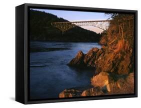 Bridge, Deception Pass State Park, Washington, USA-Charles Gurche-Framed Stretched Canvas