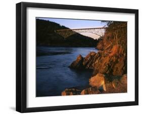 Bridge, Deception Pass State Park, Washington, USA-Charles Gurche-Framed Photographic Print