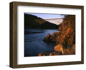 Bridge, Deception Pass State Park, Washington, USA-Charles Gurche-Framed Photographic Print