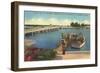 Bridge, Dock, St. Petersburg, Florida-null-Framed Art Print