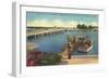 Bridge, Dock, St. Petersburg, Florida-null-Framed Art Print