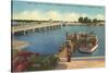 Bridge, Dock, St. Petersburg, Florida-null-Stretched Canvas