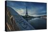 Bridge, Eiffel, Paris, France-Sebastien Lory-Stretched Canvas