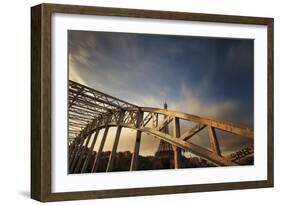 Bridge, Eiffel, Paris, France-Sebastien Lory-Framed Photographic Print