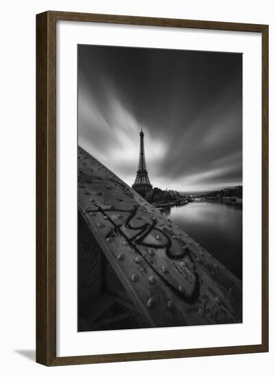 Bridge, Eiffel, Paris, France-Sebastien Lory-Framed Photographic Print