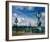 Bridge Eiffel Tower, Paris-null-Framed Art Print