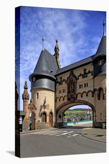 Bridge Gate in Traben-Trabach, Moselle Valley, Rhineland-Palatinate, Germany, Europe-Hans-Peter Merten-Stretched Canvas