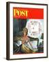 "Bridge Hand Disturbs Sleep," Saturday Evening Post Cover, December 1, 1962-Constantin Alajalov-Framed Giclee Print