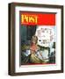 "Bridge Hand Disturbs Sleep," Saturday Evening Post Cover, December 1, 1962-Constantin Alajalov-Framed Giclee Print