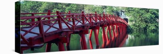 Bridge, Hoan Kiem Lake, Hanoi, Vietnam-null-Stretched Canvas