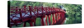 Bridge, Hoan Kiem Lake, Hanoi, Vietnam-null-Stretched Canvas