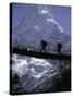 Bridge in Ama Dablam, Nepal-Michael Brown-Stretched Canvas