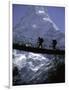 Bridge in Ama Dablam, Nepal-Michael Brown-Framed Premium Photographic Print