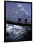 Bridge in Ama Dablam, Nepal-Michael Brown-Framed Premium Photographic Print