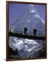 Bridge in Ama Dablam, Nepal-Michael Brown-Framed Premium Photographic Print