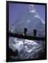 Bridge in Ama Dablam, Nepal-Michael Brown-Framed Premium Photographic Print