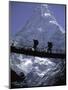 Bridge in Ama Dablam, Nepal-Michael Brown-Mounted Premium Photographic Print