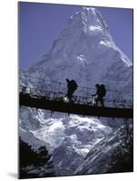 Bridge in Ama Dablam, Nepal-Michael Brown-Mounted Photographic Print