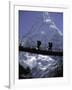 Bridge in Ama Dablam, Nepal-Michael Brown-Framed Photographic Print