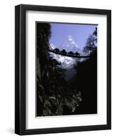 Bridge in Ama Dablam, Nepal-Michael Brown-Framed Photographic Print