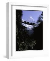 Bridge in Ama Dablam, Nepal-Michael Brown-Framed Photographic Print