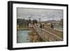 Bridge in Argenteuil-Alfred Sisley-Framed Art Print