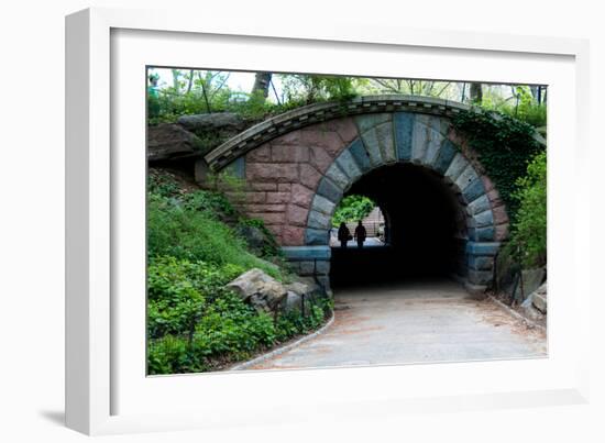 Bridge in Central Park-Erin Berzel-Framed Photographic Print