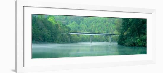 Bridge in Fog, Great Smokey Mountain National Park, North Carolina-null-Framed Photographic Print