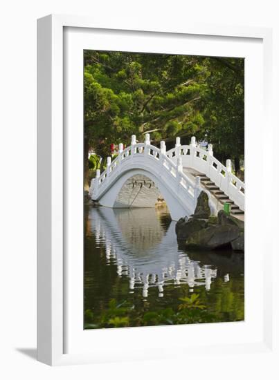 Bridge in Liberty Square garden, Taipei, Taiwan-Keren Su-Framed Photographic Print