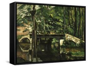 Bridge in Maincy, c.1879-Paul Cézanne-Framed Stretched Canvas