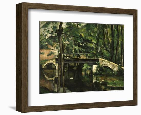 Bridge in Maincy, c.1879-Paul Cézanne-Framed Giclee Print