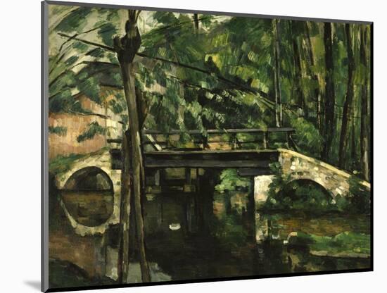 Bridge in Maincy, c.1879-Paul Cézanne-Mounted Giclee Print