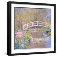 Bridge in Monet's Garden, 1895-96-Claude Monet-Framed Giclee Print