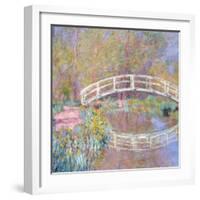 Bridge in Monet's Garden, 1895-96-Claude Monet-Framed Giclee Print