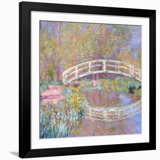 Bridge in Monet's Garden, 1895-96-Claude Monet-Framed Giclee Print